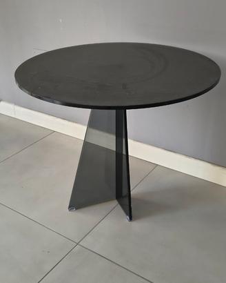 Tavolo cristallo nero satinato