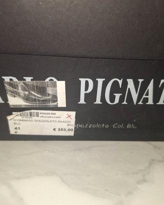 scarpe sposo mocassini uomo spazzolato blu