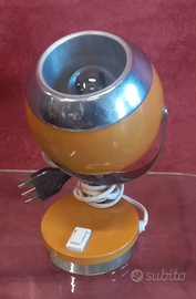 Lampada da tavolo vintage Space Age arancione orig