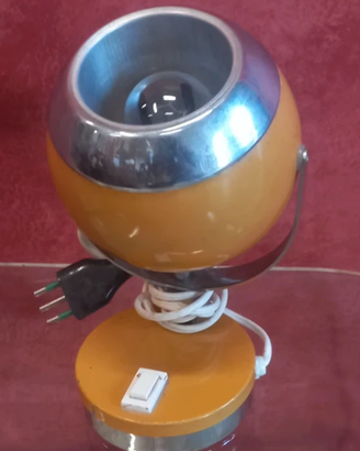 Lampada da tavolo vintage Space Age arancione orig