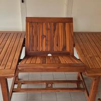 Tavolo da giardino/terrazzo allungabile in  Teak