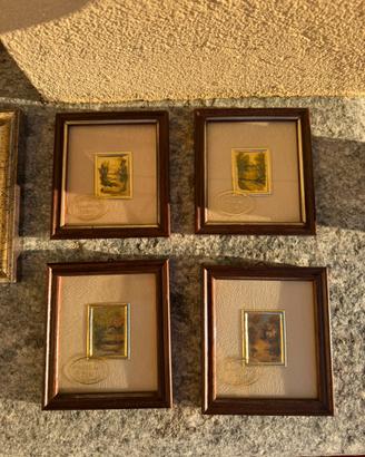 Quadretti Foglia Oro