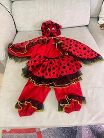 Vestito coccinella 1/2 anni
