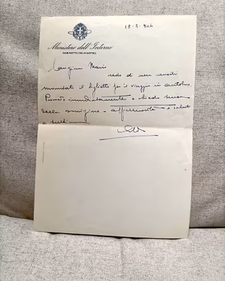 Rara Lettera RSI Salò (1944) - Ministero Interno 