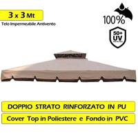 telo copertura gazebo modello roma