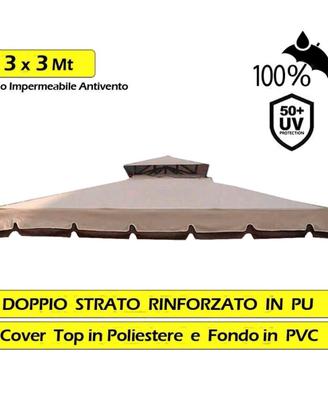 telo copertura gazebo modello roma