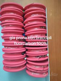 Travi da pesca incollate