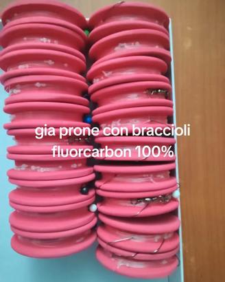 Travi da pesca incollate