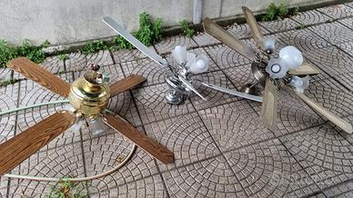 Lampadario con ventilatore