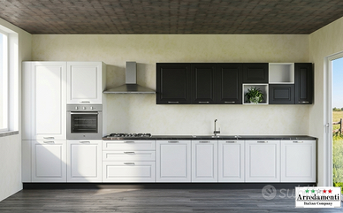 CUCINA LINEARE SU MISURA COMPONIBILE DI QUALITA'