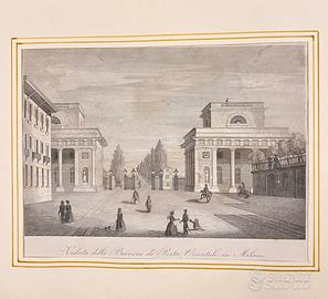 Incisione antica Milano