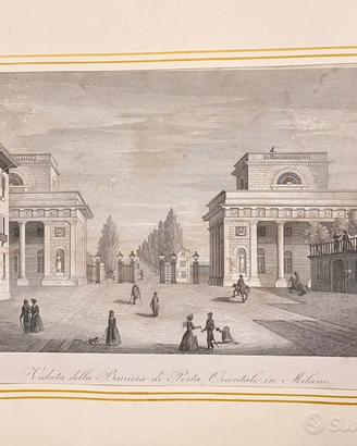 Incisione antica Milano