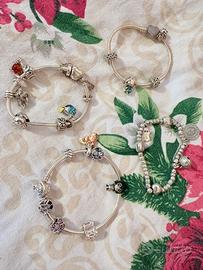 Bracciali pandora e dodo in argento 925