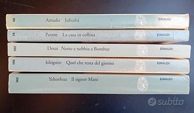 Lotto 5 libri narrativa Einaudi