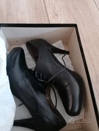 Scarpe francesine nero giardini con tacco 40