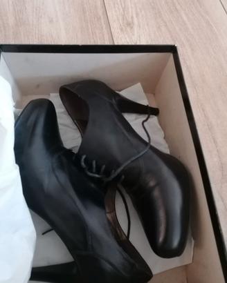 Scarpe francesine nero giardini con tacco 40