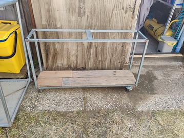 carello porta gabbie uccelli