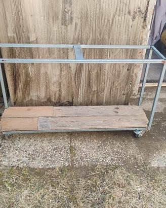 carello porta gabbie uccelli