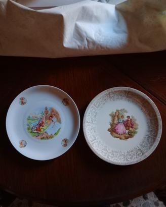 Due Piatti della Baviera con scena galante 