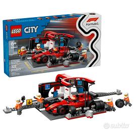 LEGO City 60443 Pitstop e meccanici con monoposto