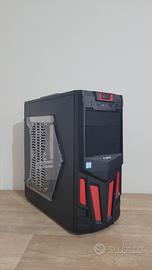 Case Alantik ATX nero e rosso