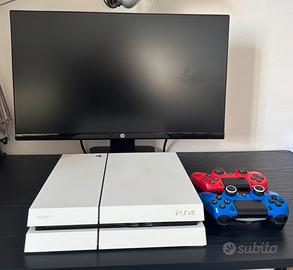 Ps4 white + 2 joystick