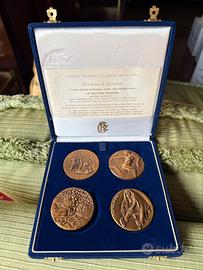 Medaglie in bronzo soggetto Le quattro stagioni
