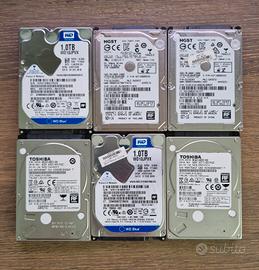 Hard Disk 2.5 Sata 1TB/500GB per PC/Console/+ Case