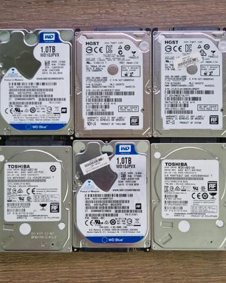 Hard Disk 2.5 Sata 1TB/500GB per PC/Console/+ Case