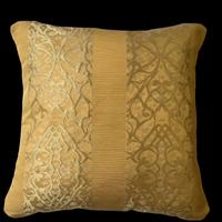 Cuscino seta Rubelli broccato oro