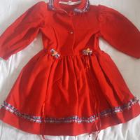Vestito rosso bambina