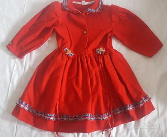 Vestito rosso bambina