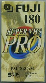 Videocassetta Fuji 180 SUPER VHS PRO