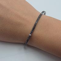 TENNIS ORO DIAMANTI NERI E BIANCHI