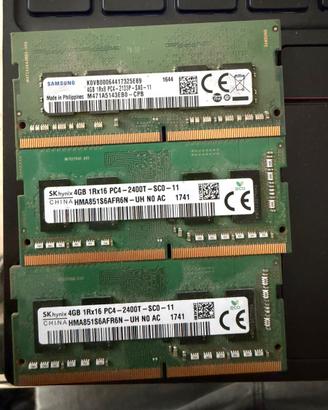 RAM da 4gb ddr4