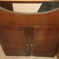 Mobiletto bagno in legno