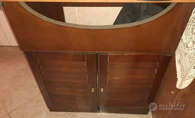 Mobiletto bagno in legno