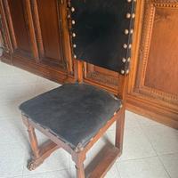 Set di 8 sedie in stile neo-rinascimentale