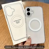 Custodia Magnetica Trasparente per Iphone 16