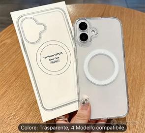 Custodia Magnetica Trasparente per Iphone 16