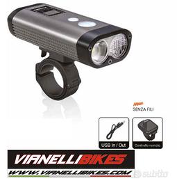 Fanale bici ravemen pr1600 batteria lumen