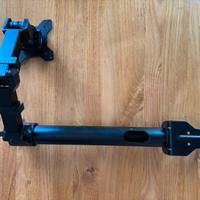 Braccio Monitor, Singolo, Acciaio Resistente, Nero