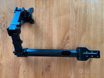 Braccio Monitor, Singolo, Acciaio Resistente, Nero