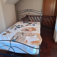 Letto in ferro battuto+separé CANTORI