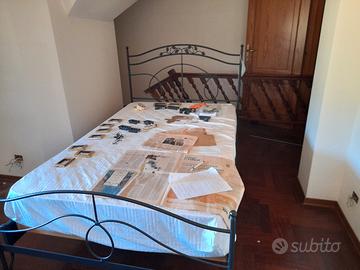 Letto in ferro battuto+separé CANTORI