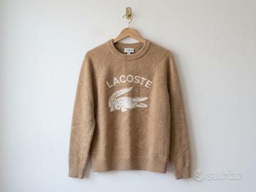 Maglione Lacoste Maxi Logo - Color Cammello