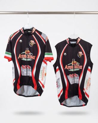 Maglia e gilet per ciclismo con sponsor