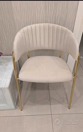 poltrona velluto salotto 