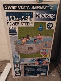 Piscina Bestway 4,27 × 2,50× 1,00mt