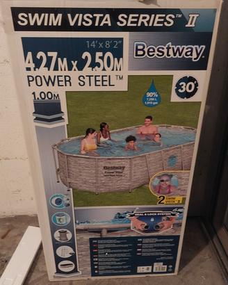 Piscina Bestway 4,27 × 2,50× 1,00mt